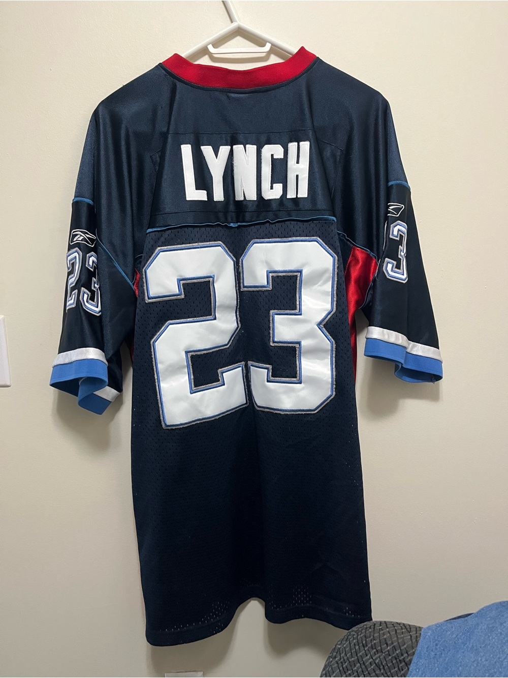 VNTG Marshawn Lynch Buffalo Bills Stitched Jersey - Reebok Authentic - Size 56